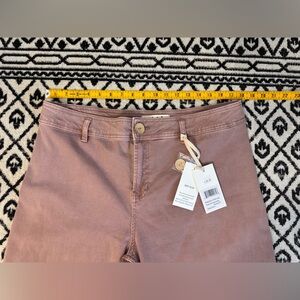 CHARLIE B Mauve Wide-Leg Jeans